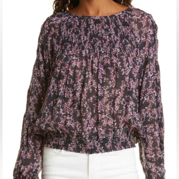 Rag and Bone Celeste Floral Viscose Blouse Size XS - Picture 2 of 7